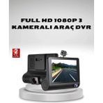 MiraLive Araç Kamerası 3’lü Full Hd Dvr 1080P Gece Görüşlü ve G-Sensörlü - Renkli - standart