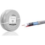 MiraLive Cctv Kablo Mini Coax Eco Cca 2x0.50 mm 100 M - Gri HDX5580-100