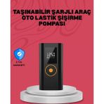 MiraLive Çok Amaçlı Dijital Lastik Pompası Araç Bisiklet Top Uyumlu - Renkli