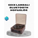 MiraLive Gece Lambası Bluetooth Hoparlör Dijital Saat Çok Fonksiyonlu Su Dalgası Işıklı - 1