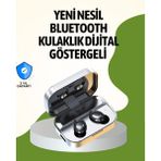 MiraLive Gerçek Kablosuz Kulaklık – Bluetooth 5.0, Şarj Kutulu, Parmak Izi Kontrollü - Çok Renkli