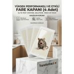 MiraLive Güçlü Yapışkanlı Fare Kapanı Seti - 4 Adet 712893 - Renkli - standart