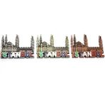 MiraLive Istanbul Temalı Metal Magnet Model 5 - Renkli - standart