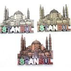 MiraLive Istanbul Temalı Metal Magnet Model 6 - Renkli - standart