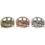 MiraLive Istanbul Temalı Metal Magnet Yuvarlak Tasarım - Renkli - standart