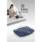 MiraLive Juliette Serisi Krom Kare Metal Nihale - 19 cm Isıya Dayanıklı Lüks Tencere Altlığı - Renkli
