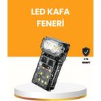 MiraLive Kamp ve Outdoor Için LED Far 10 Saat Pil Sensörlü Manyetik - Renkli - standart