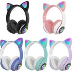 MiraLive Kedi Figürlü Bluetooth Kulaklık - Renkli - standart