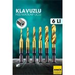 MiraLive Kılavuzlu Hss Matkap Ucu 6'lı Set M3-M10 Titanyum Kaplamalı 722456 - Çok Renkli