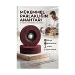 MiraLive Kırmızı Skoç Elyaf Mop Parlatma Diski - 100 mm Metal ve Paslanmaz 723117