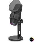 MiraLive M9 Profesyonel Gaming Rgb Mikrofon 48 Khz / 16 Bit Type-C - Siyah