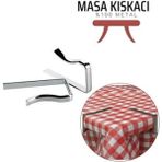 MiraLive Masa Örtüsü Klipsi - Metal Masa Kelepçesi Masa Örtüsü Sabitleyici 4 Adet 716922 - Renkli - standart