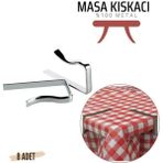 MiraLive Masa Örtüsü Klipsi - Metal Masa Kelepçesi Masa Örtüsü Sabitleyici 8 Adet - Renkli - standart