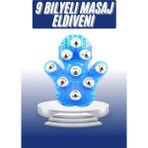 MiraLive Masaj Aleti El Şeklinde Omuz Bacak Bilyeli Masaj Eldiveni El Şekilli - Renkli - standart