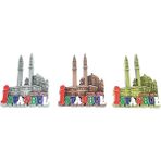 MiraLive Metal Istanbul Temalı Yöresel Magnet Model 2 - Renkli - standart