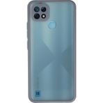 MiraLive Mey Ithalat® Realme C21 Kılıf Montreal Silikon Kapak - Gri - Renkli