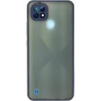 MiraLive Mey Ithalat® Realme C21 Kılıf Montreal Silikon Kapak - Lacivert - Renkli