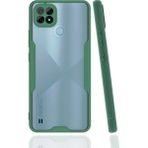 MiraLive Mey Ithalat® Realme C21 Kılıf Platin Silikon - Yeşil - Renkli