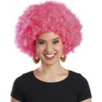 MiraLive Pembe Renk Kıvırcık Afro Bonus Peruk (K95)