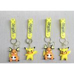 MiraLive Pikachu Raichu Silikon Anahtarlık - Renkli - standart
