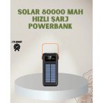 MiraLive Powerbank Solar Fenerli Çoklu Kablolu Taşınabilir Şarj Aleti - Renkli