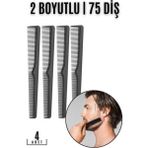 MiraLive Sakal Bıyık Saç Tarağı 4 Lü Set Jess Design - Renkli - standart