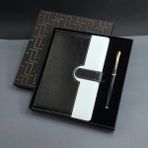 MiraLive Siyah Beyaz Tarihsiz Ajanda Defter Kalem Seti - Renkli - 1