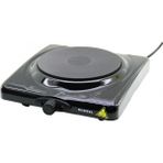 MiraLive Siyah Tek Gözlü Elektrikli Ocak Hotplate 1500W Ayarlanabilir Termostat Kolay Temizlenebilir Uyarı Lambası LX-7115 (4887)
