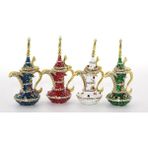 MiraLive Swarovski Tekli Ibrik 10 cm - Renkli - standart