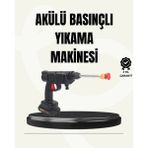MiraLive Tek Bataryalı 48V Şarjlı Basınçlı Yıkama Makinesi - Renkli - standart