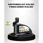 MiraLive Titreşim Sensörlü Alarmlı Motosiklet Disk Kilidi 14MM Çelik Çift Kilitleme