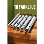 MiraLive Tork Lokma Seti Boru Kovan Tip Anahtar Seti Buji Anahtarı - Çok Renkli