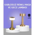 MiraLive Touch Gece Lambası – Dokunmatik Kontrol, Kablosuz Kullanım, Metal Gövde - Renkli - standart