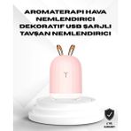 MiraLive Ultrasonik Hava Nemlendirici 200 ml Aroma Difüzör LED Işıklı Sessiz - Çok Renkli