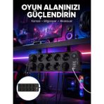 MiraLive USB ve Type-C Çıkışlı 10'lu Akım Korumalı Çoklu Priz Güç Dağıtıcı - 1 Adet