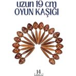 MiraLive Uzun Oyun Kaşığı 14 Adet - Renkli - standart
