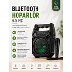 MiraLive Yeni Nesil 6.5 Inç Bluetooth Hoparlör Mikrofonlu Taşınabilir Ses Sistemi