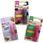MiraLive Yoğun Etkili Dudak Koruyucu Nemlendirici Balm Kiraz Çilek Çikolata (3lü Set) - Renkli