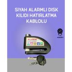 MiraLive Yüksek Sesli 110DB Çelik Disk Kilidi Su Geçirmez