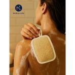 Miraluni Doğal Kabak Lifli Banyo Kesesi – Cilt Temizleme ve Peeling Lifi, Vücut Arındırıcı Kese - Krem Rengi