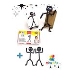 miranino 1 Set Çöp Adam Set ve 2 Tekli Çöp Adam Ahşap Montessori Oyuncak