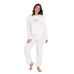 Mirano 9010 Havlu Kumaş Ayıcık Nakışlı Kışlık Kadın Eşofman Pijama Takımı