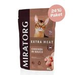 Miratorg Adult Gravy Tavuk Etli 24x80 gr Yaş Kedi Maması