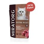 Miratorg Kısırlaştırılmış Kediler Için Jelly Sığır Etli 24x80 gr Yaş Kedi Maması