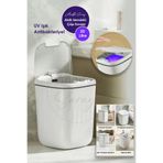 Miravm 20L UV Işık Akıllı Koku Geçirmez Teknolojik Sensörlü Çöp Kovası Ofis Banyo Mutfak