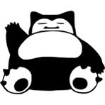 Miraxx Snorlax Pokemon Sticker 10 x 8 cm - Renkli - standart