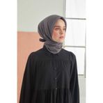 Miray Düz Pamuk Eşarp - Füme Füme