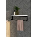 Miray Evim Banyo Rafı Havluluk Yatay Model Beyaz