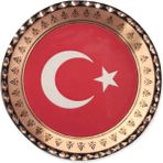 Miray Hediyelik Türk Bayrağı Bakır Buzdolabı Magnet