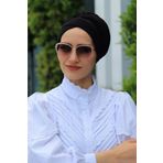 MİRAY Kadın Siyah Çapraz Bone